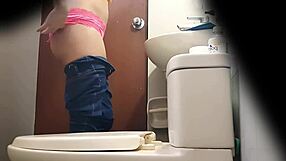 Hidden Spy Cam Catches Cute 18-Year-Old Argentinian Stepsis Pissing Miniskirt Upskirt