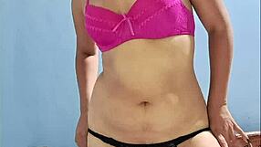 Hot Stepmom Poses In Lingerie For Stepson Shaking Huge Ass Long Hair Brunette