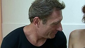 Asian model with tiny tits rides two monster cocks in wild threesome