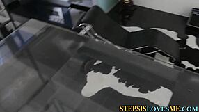 tiny titted teen stepsis takes massive facial in hd pov