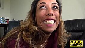 submissive milf anally pounded hard in rough group bdsm session