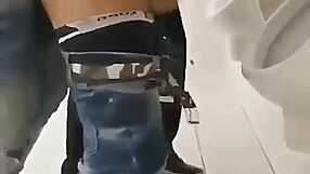 School Bathroom Ass Pounded by Two Teachers Bareback!