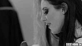 Experienced Latina Babe Tries Weird Experiment with Busty Milf