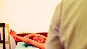 i can't stop watching blue jul's teasing legs pussy and natural tits