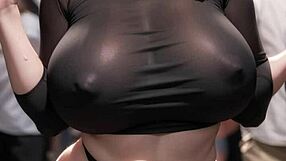 hey check out this ai generated big tits model girl art 57