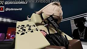 Fucking Obsessed Roblox Fangirl with Big Black Cock