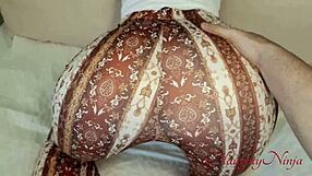 My sexy curvy redhead step-mom gets stuck bent over my bed begging for creampie pounding