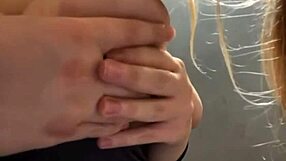 Sexy Blonde BBW Sucks Big Black Cock Public Outdoor Blowjob