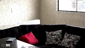 meu amigo da facu studying lingerie at home