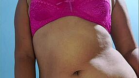 Hot Stepmom Poses In Lingerie For Stepson Shaking Huge Ass Long Hair Brunette