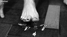 Bia roman takes charge as boss, making you worship her tall latina feet and wet pussy