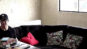 meu amigo da facu studying lingerie at home