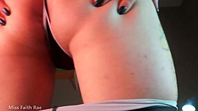 Sweaty ebony blackmail forces armpit ass worship yoga lick domination