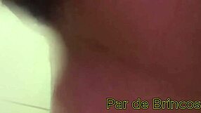 brazilian skinny latina amateur flashes small tits in lingerie, sits on big cock for homemade orgasm.