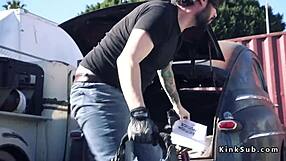 Ex-husband binds his submissive ex-wife for rough domination fuck