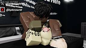 Fucking Obsessed Roblox Fangirl with Big Black Cock