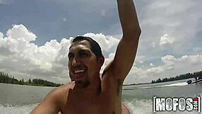 imagine sucking cock in a hot outdoor threesome on the seadoo