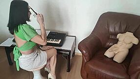 strict teacher swaps music lesson for tantaly doll dick fun