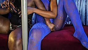 i brought my sexy ebony 18+ stripper mini star to club hoping zaddy hires her for fun