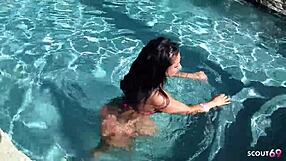 imagine fit tanned cougar kerry louise pussy creampied by huge cock