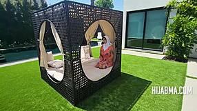 shy hijab milf heats up riding handyman cowgirl while cheating pov blows load