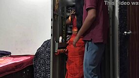 maid cleaning closet boss fucks her hard