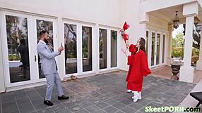 Graduate Teens Seduce Hot DILF Intensely