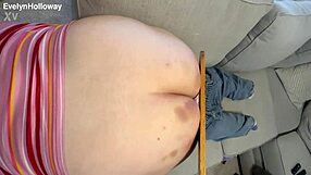 my fat ass takes rough paddle spanking in fetish play