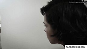 Innocent babysitter virgin teen 18+ trades blowjob for cash with old man in hardcore dad roleplay fuck