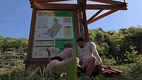 French milf cougar bent over roadside for huge cock doggystyle cumshot facial