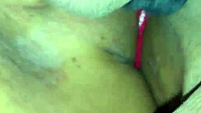 ebony babe's shaved pussy farts loads on massive bbc from xzbeat