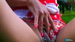 hey, seductively stripping backyard... curvy brunette wet for banging now?