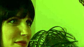 Retro Physics Student in Stockings Rides Cowgirl, Fingers Hairy Pussy During Group Spooning.