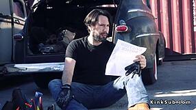 Ex-husband binds his submissive ex-wife for rough domination fuck