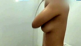 Pinay babe teases her shower show in the bathroom right before heading to work!