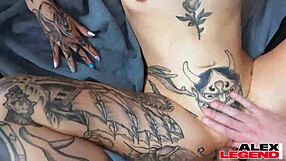 Alex Legend's huge cock dominates lesbian orgy party