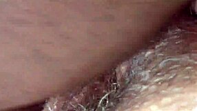 I finger her close-up then pound that big juicy fat ass pussy till huge creampie overflows her dress