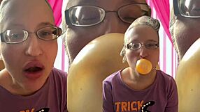 asmr bubble gum chewing sounds tease you through headphones right now