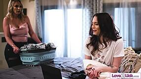 my big tits milf stepmom goons over hairy pussy play too