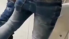 School Bathroom Ass Pounded by Two Teachers Bareback!