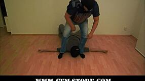 Femdom Slave Crushed Under Tits Food Humiliation Face Sitting Domination