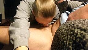 Who can resist this petite girl's expert cock sucking skills?