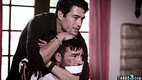 Petite Teen 18+ Watches Stepdad Tied While Getting Roughly Fucked