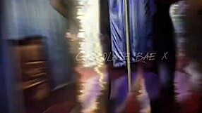 i brought my sexy ebony 18+ stripper mini star to club hoping zaddy hires her for fun