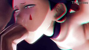 Garage slut gets brainwashed into cartoon cock-craving whore begging for rough monster pounding nonstop