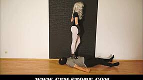 Femdom Slave Crushed Under Tits Food Humiliation Face Sitting Domination