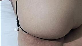 Hot Stepmom Poses In Lingerie For Stepson Shaking Huge Ass Long Hair Brunette