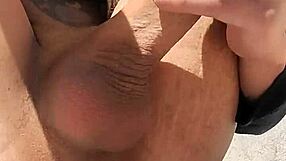 What if new neighbors spot my monster cock outdoor masturbation orgasm?