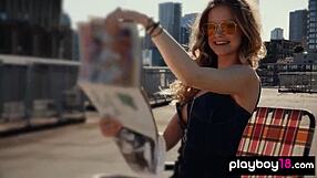 petite blonde milf olivia preston strips outdoors showing natural tits pussy