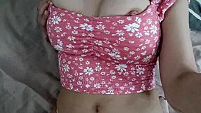 this latina stunner flaunts small tits and sweet pussy